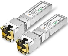 1.25/2.5/5/10G-T SFP+ to RJ-45 Transceiver, 10G Copper 10G-T AQR Chip, 2-Pack  picture