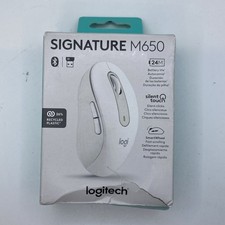 Logitech - Signature M650 Wireless Scroll Mouse with Silent Clicks - WHITE MR picture