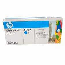 HP Q6000A 124A Cyan Toner Cartridge Genuine OEM LaserJet 1600 2600 2605 NEW picture