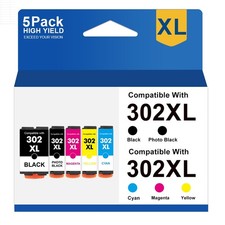 5Pack 302 XL T302XL Ink For Epson Expression Premium XP-6000 XP-6100 Printer picture