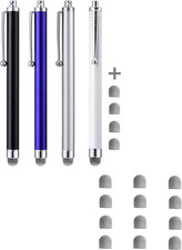 Stylus, 4 Pcs 5.0 Inch Mesh Fiber Tip Stylus Pens for Touch Screen + 12 Pcs picture