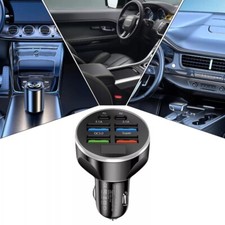 Digital display car charger 5USB car charger four in one car phone charger picture
