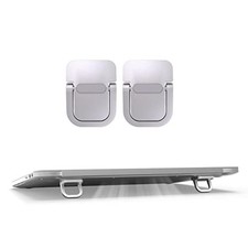 Exdtgt Portable Keyboard Riser, Mini Invisible Laptop Stand for Desk Silver picture