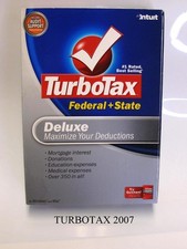 Turbotax 2007 Deluxe with state. Turbo tax. Pre-Owned picture