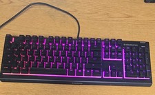 SteelSeries Apex 3 Wired Membrane Whisper Quiet Keyboard Black Used picture