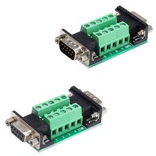 Jienk 2pcs DB9 Male to Female Terminal Breakout Board, RS232 D-SUB Serial to ... picture