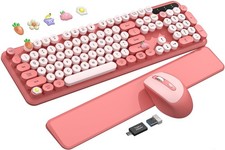 Combinación de teclado y ratón inalámbricos, teclado de máquina de escribir picture