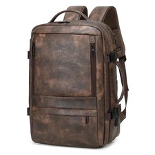 Travel Backpack for Men Women, Carry On Flight Large, Coffee picture