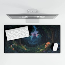 Enchanted Forest Desk Mat | Mushroom Mousepad picture