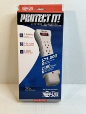Lot Of 5 - Tripp Lite SUPER7 Surge Protector - 7 Outlet, 7' cord- White picture