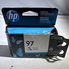 Genuine HP 97 Tri-color C9363WN Ink Cartridge Exp 12/2018 Cyan/Yellow/Magenta picture