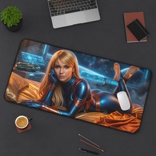 Samus Aran Mouse Pad, XXL Gaming Desk Mat, PC Mouse Pad picture