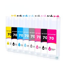 70 HP70 refillable ink cartridges for HP Z2100 Z5200 printers picture