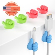 12 clips para cables, divertidos soportes para cables, ganchos de silicona para picture