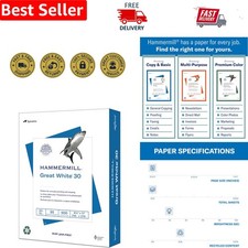 Great White Jam-Free White Paper, 8.5 x 11, 500 Sheets - Eco-Friendly Choice picture