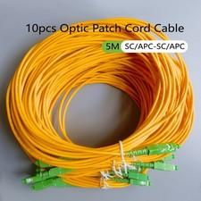 1/2/3/5/10pcs Fiber Optic Cable SC/APC-SC/APC 5M  Simplex Mode Indoor FTTH picture