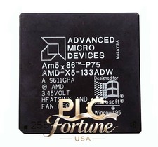 1PCS Used AMD AM5X86-P75 AMD-X5-133ADW 32-Bit 133 MHz PGA168 CPU  Fast delivery picture