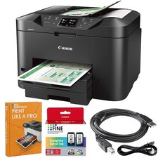 Canon MAXIFY MB2720 Wireless Color Photo Printer w/ Scanner, Copier, Fax Bundle picture