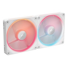 Corsair iCUE Link LX140-R RGB PWM 140 mm 2000 rpm 4-Pin Case Fans 2-Pcs (White) picture