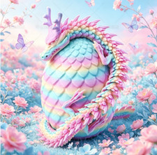 3D printed figurine toy model 45cm Chinese imitation dragon egg set picture