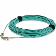 AddOn 40m LC to LC Aqua OM3 Duplex OFNR (Riser-Rated) MMF (Multi Mode) Fiber picture