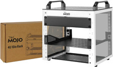Tecmojo 4U Network Rack, 10 Inch Mini Server Rack with 2 Side Translucent Panels picture