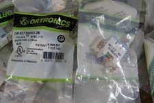 New Lot of 100 ORTRONICS OR 63730003 26 Cat3 568A/B 8P8C Tracjack Blue picture