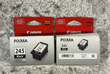 Lot of 2 Canon PG245 Black Ink Cartridge for PIXMA TS3129 TS3320 TS3322 PG 245 picture