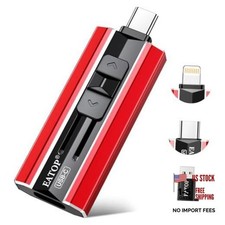 Dual Interface Flash Drive, No App Required, Portable USB 512GB Bright Red picture