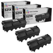 LD Compatible Lexmark 52D1X00 / 521X 3pk EHY BLK Tonerss for MS811/MS812 Series picture