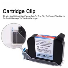 3 PCS 42ml 12.7mm TIJ2.5 Solvent Ink Cartridge Fast Dry Black for Coding picture