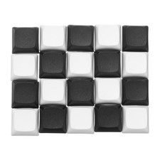 20Pcs PBT Keycap Set Mechanical Numeric Keypads for Keyboard, Black White picture