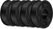 PETG Filament 1.75Mm,4Kg,2 Black+2 Black | 3D Printer Filament,Less Stringing,Go picture
