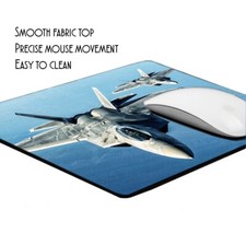 Air Force F22 Military Jet Supersonic Stealth Fighter Jet Design Mouse Pad picture