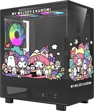 darkFlash Mini M-ATX Gaming Case Sanrio Kuromi & My Melody (Black) picture