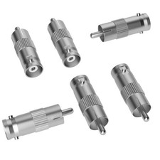 Elecan BNC to RCA Adapter (6 Pack) BNC Female to RCA Male Connector Coaxial C... picture