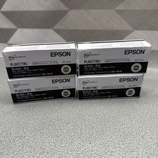 LOT OF 4 EPSON PJIC7 BLACK Ink Cartridge EXP 2027 picture