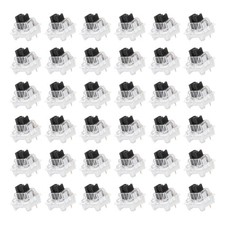 36pcs Black Keyboard Switches 3-Pin 60gf Linear Keyboard Switch Replacement picture