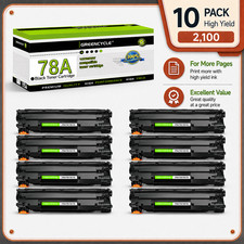 GREENCYCLE 10PK CE278A Toner Fits for HP 78A LaserJet Pro P1606DN M1536DNF MFP picture
