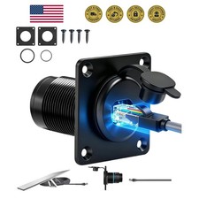 Starlink Wall Pass Through Kit,  Waterproof Aluminum RJ45 Bulkhead Socket, Hi... picture