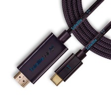 SatelliteSale USB Type C to HDMI Cable Adapter 4K/30Hz Black Cord picture