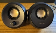 Creative Pebble Modern 2.0 Wired Desktop Speakers USB-C Powered Black Tested picture