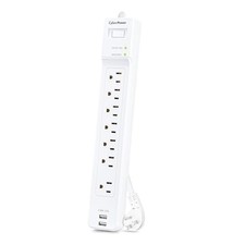 CYBER POWER CYBERPOWER SURGE PROTECTOR - WHITE picture