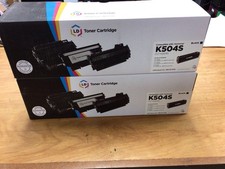 2x LD CLT-K504S K504 Black Laser Toner Cartridges for Samsung Printer NEW picture
