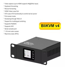 BliKVMv4 Over IP PoE HDMI Loop Out Process Control Operation Maintenance IPKVM U picture