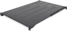 1U 4-Post Adjustable Vented Rack Shelf 28-34.4