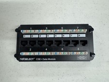 Hubbell NetSelect 8 Port Data Module - NSODM8 - Cat5e Cat 5e  picture