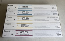 Canon GPR-55L Toner Cartridges Cyan, Yellow & Magenta, Sealed, Lot of 5 Genuine picture
