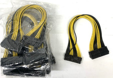 LOT of 10 x ATX 24 Pin Motherboard Power Extension Cable 12 Inch PC PSU 20+4 picture