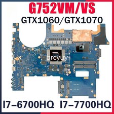 G752VM For ASUS G752VS G752VSK GFX752VM GFX752VS Motherboard I7-6700HQ GTX1060 picture